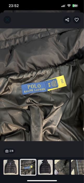 Vând geacă Polo Ralph Lauren El Cap Puffer Down Jacket – M