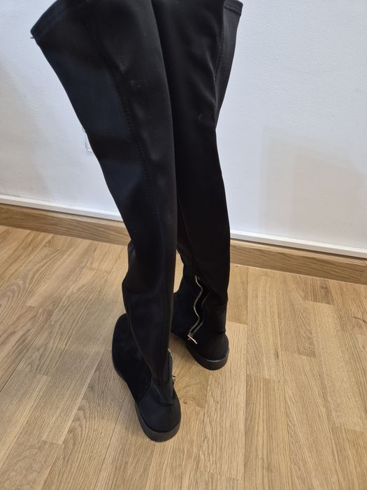 Cizme lungi toc mic 38