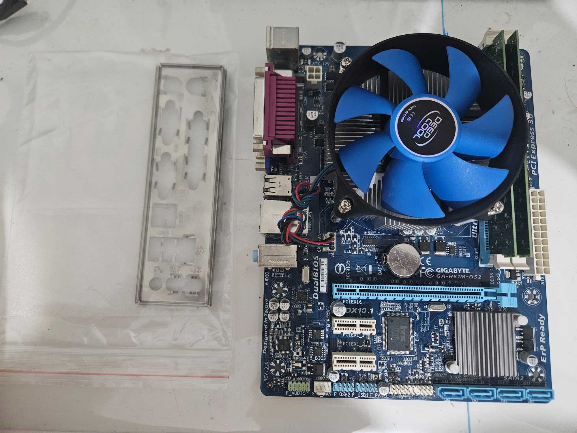 Комплект H61M+i5-3470+8Gb+Кулер