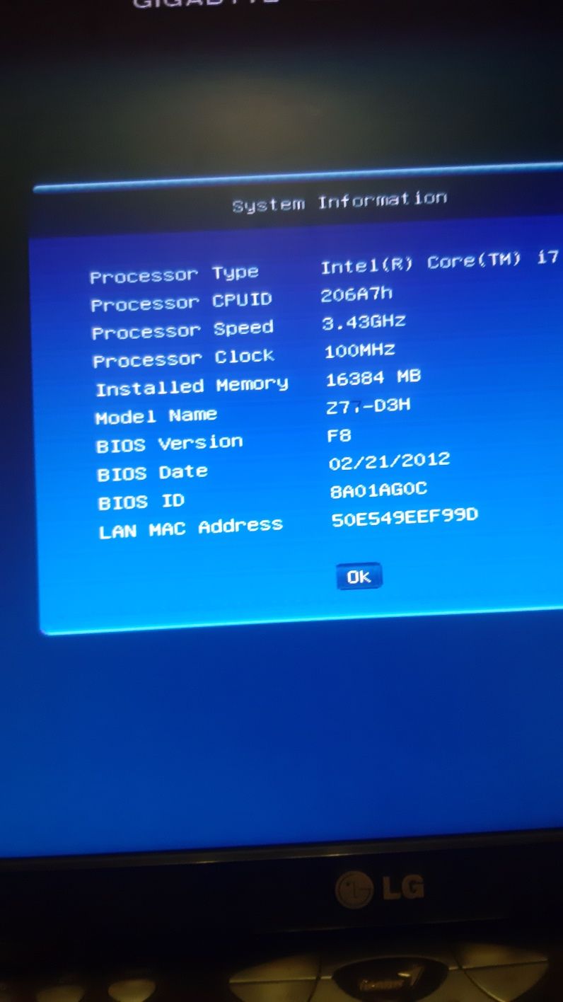 Intel core7  2 поколения