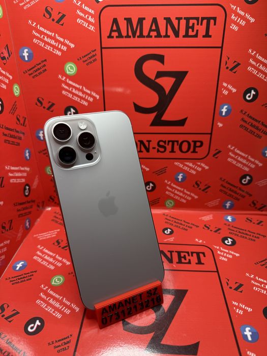 Iphone 16 Pro Max 100% Baterie Amanet SZ Non Stop