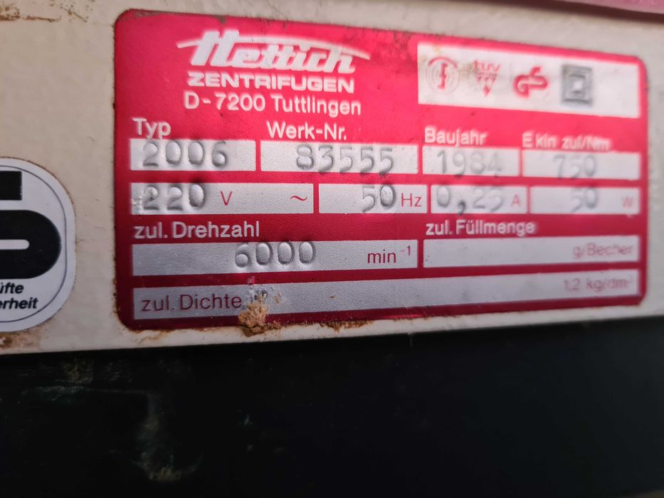 Centrifugă medicală Hettich EBA 3 S