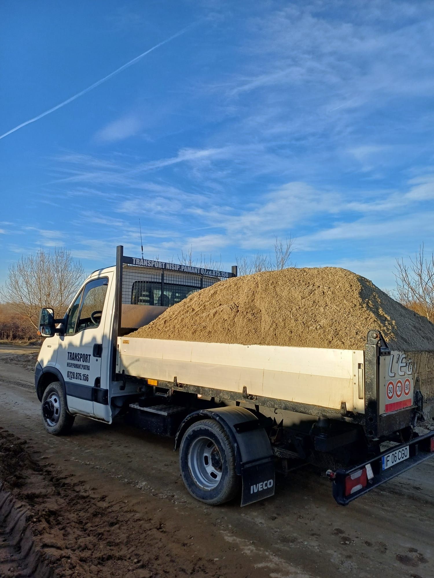 Transport agregate balastiera/ nisip/ pietriș/ pământ de flori, etc.