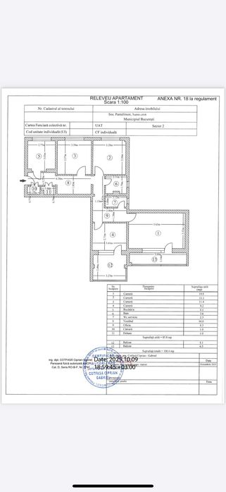 Apartament 4 camere 2 balcoane de vanzare Zona Mega Mall