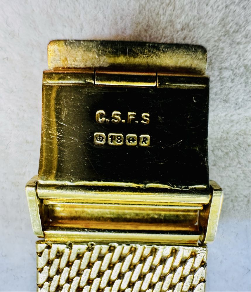 Jaeger-LeCoultre Tank 18K златен часовник, 57 г, 19 см – Swiss Made