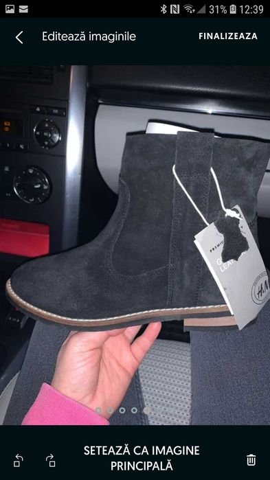 Ghete dama piele naturala