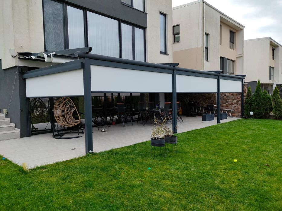 Copertine/Marchize retractabile. Casetate, Simple, Verticale, Zip