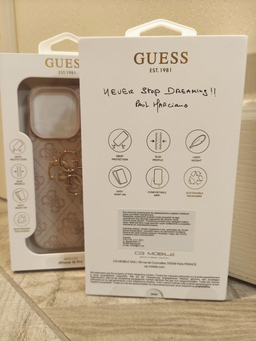 Оригинален калъф на Guess за iPhone 16 Pro