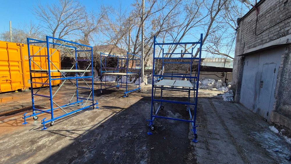 вышка-тура, строительные леса, фасад