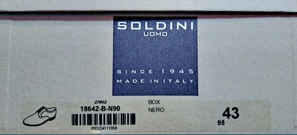 Pantofi piele Soldini Italy.