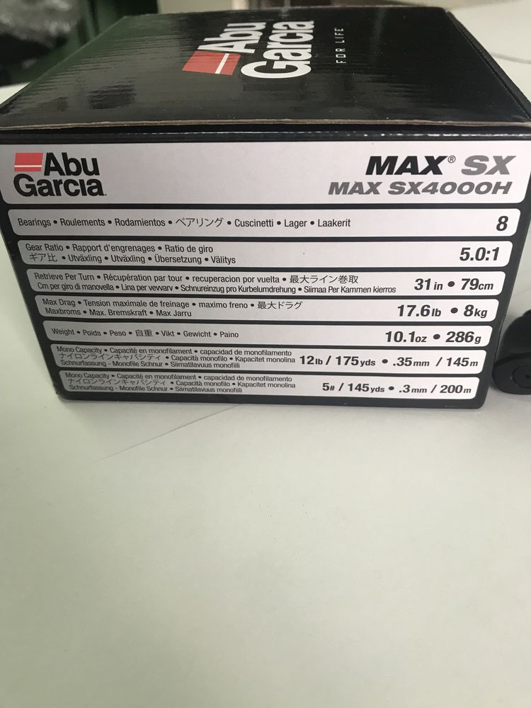 Макара Abu Garcia MAX SX 4000H