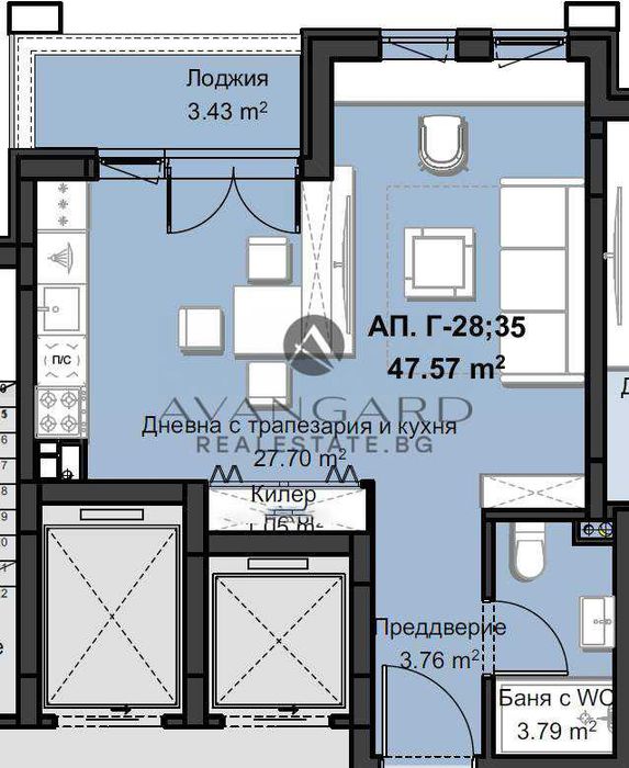 оф.24334 Просторен едностаен/ Смирненски