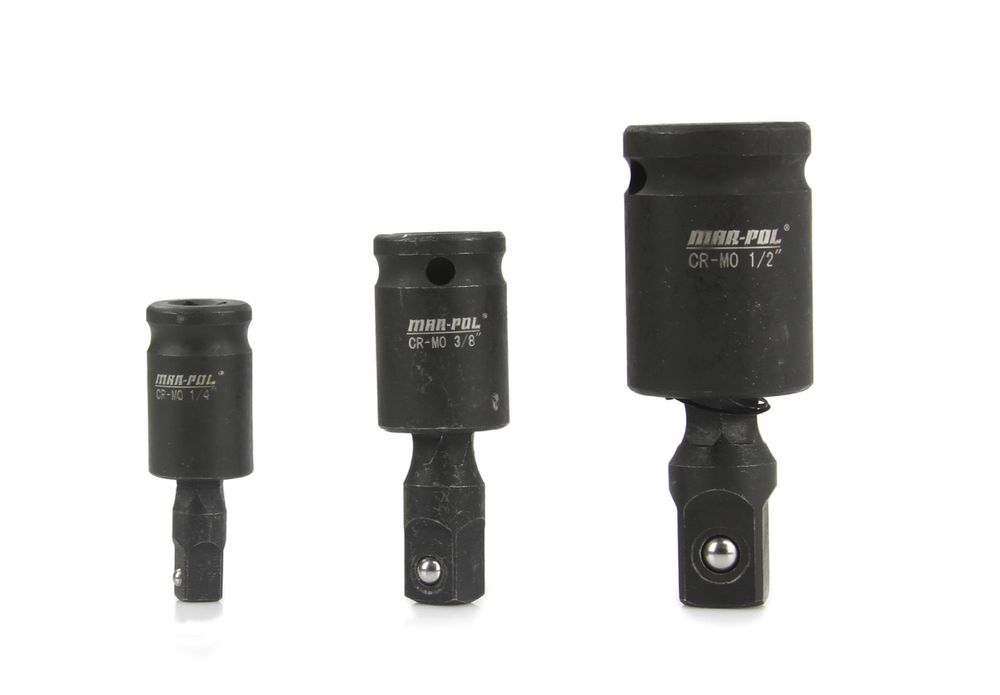 Ударни карета комплект 3  бр 1/4” 3/8” 1/2”