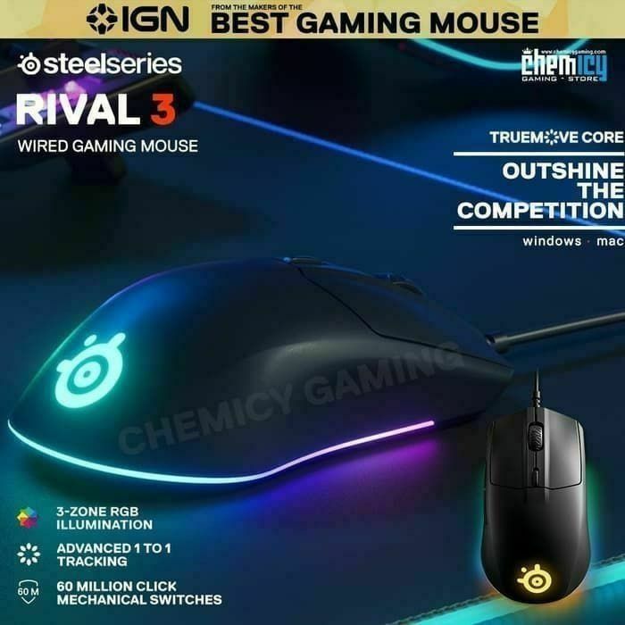 СКИДКА! Steelseries RIVAL 3 RGB Проводная мышка/мышь