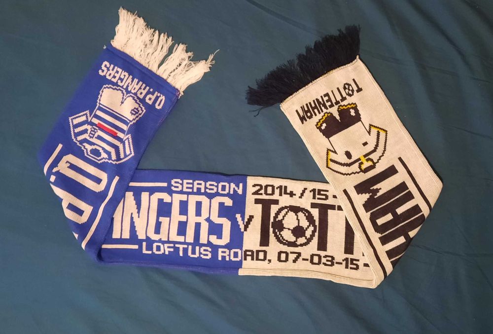 Tottenham Hotspur - Queens Park Rangers (Q.P.R.) fular fotbal