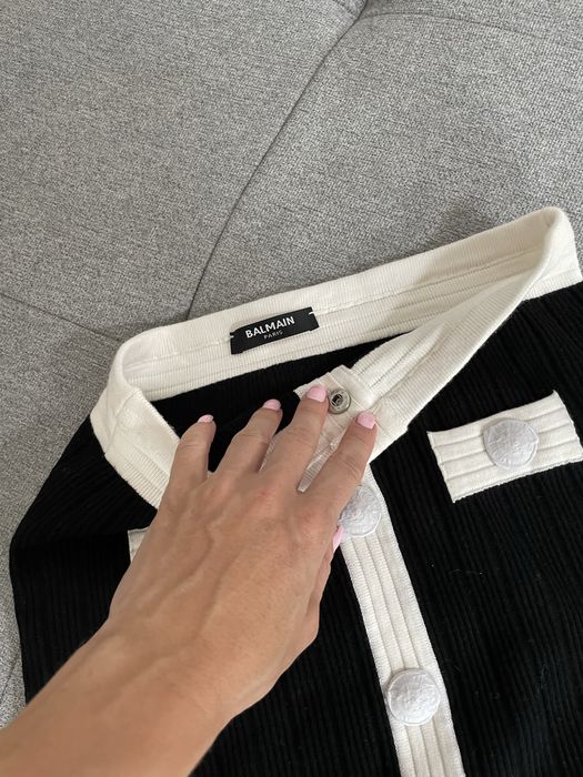 Fusta mini tricot Balmain S noua