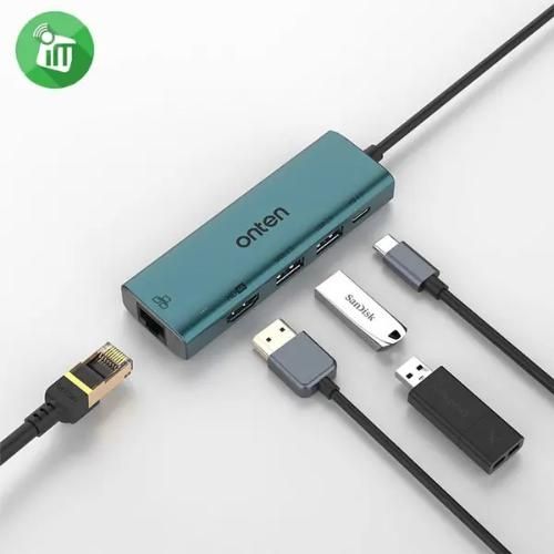 HUB Тype C Onten 5 в 1. Хаб переходник. есть доставка