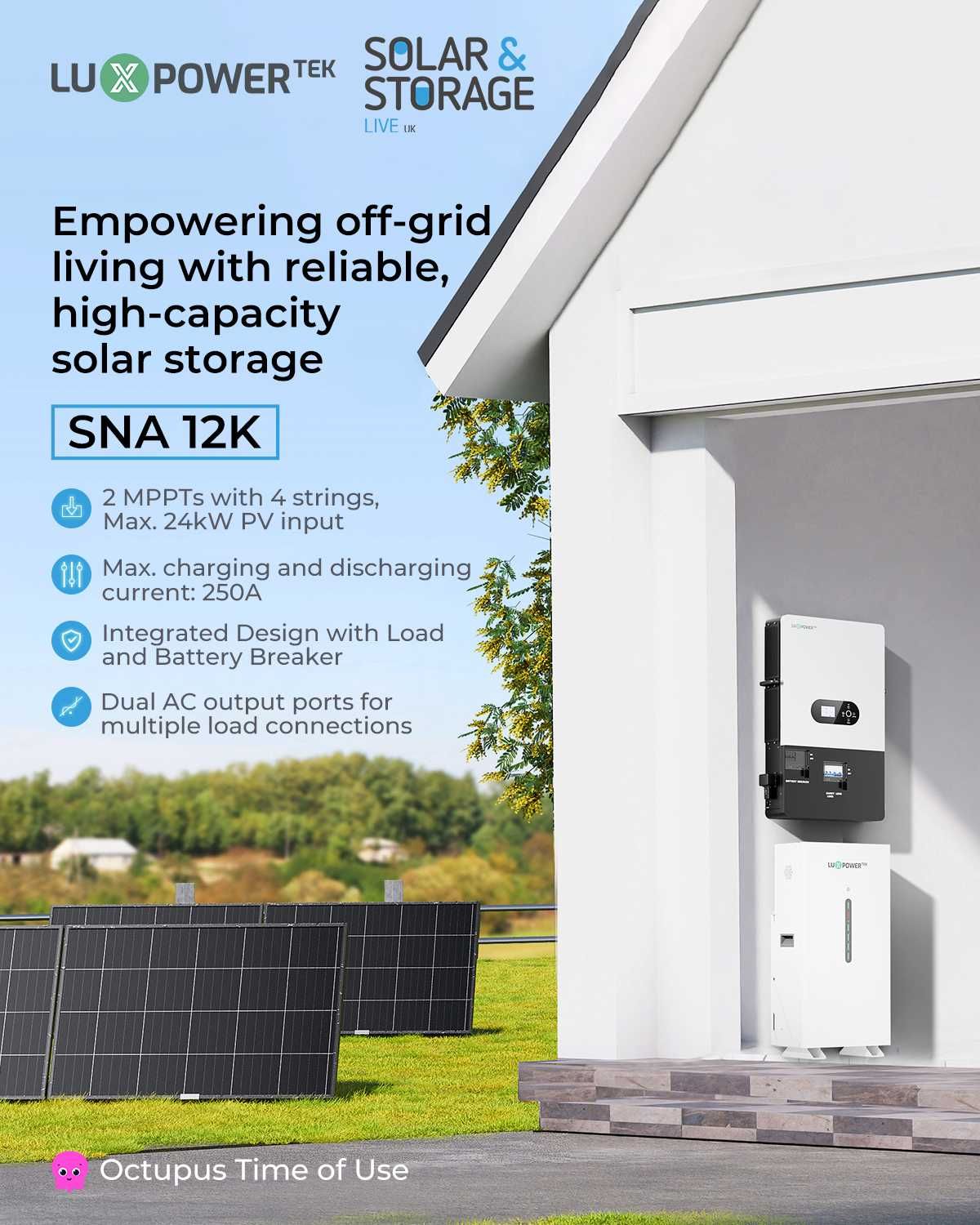 LUXPOWER SNA соларен инвертор 12/14 kW екохибрид