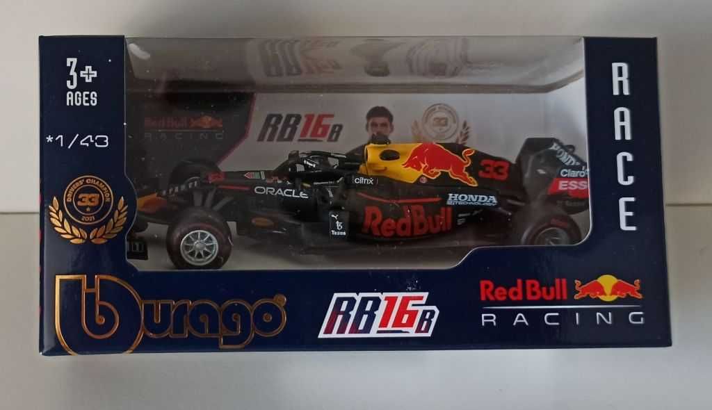 Macheta Red Bull RB16B Verstappen Campion Formula 1 2021 - 1/43 F1