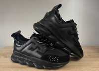 Adidasi Sneakers Chain Reaction Versace PREMIUM black negru