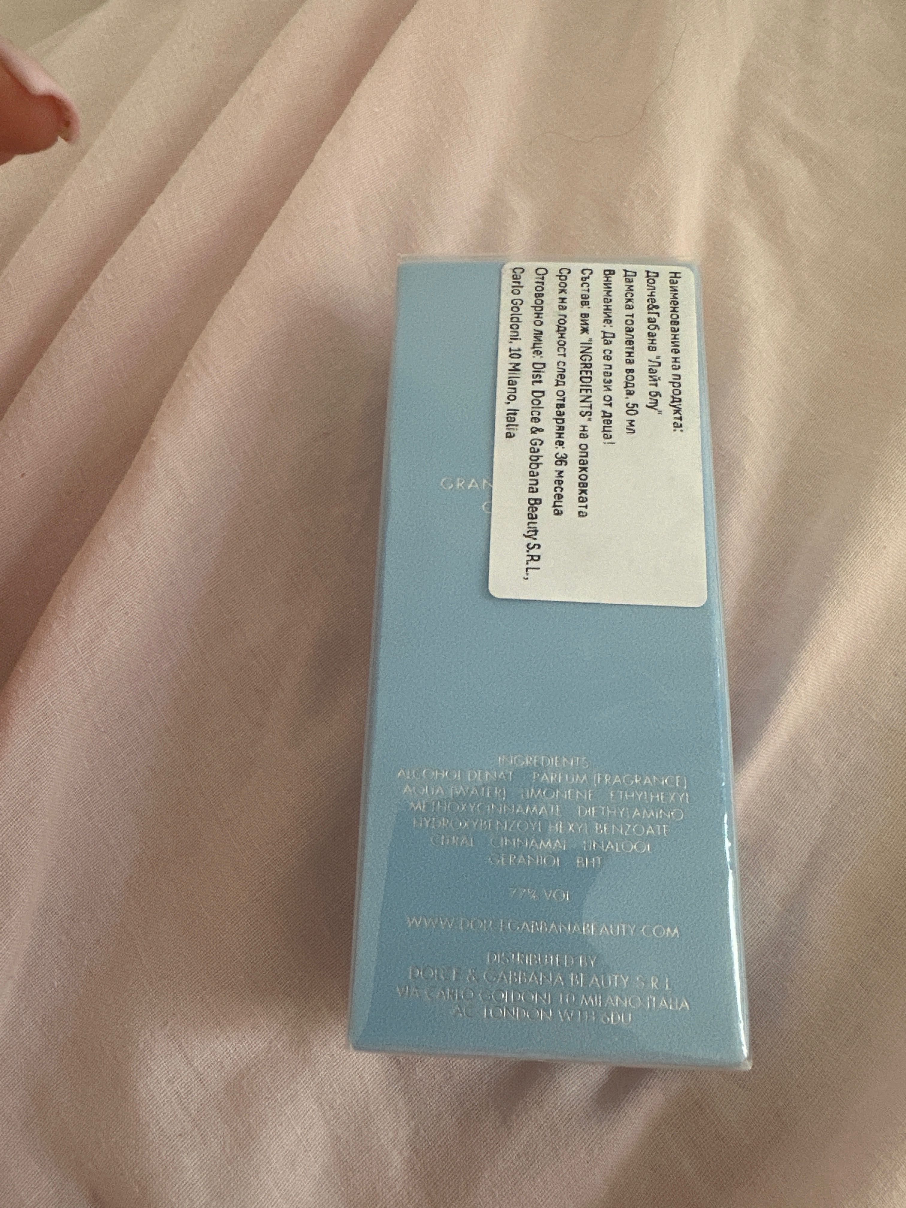 Dolce and Gabanna light blue парфюма вода