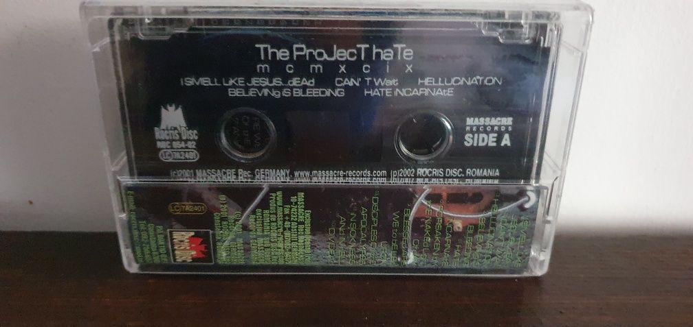 Caseta audio The Project Hate mcmxcix 2001 death metal