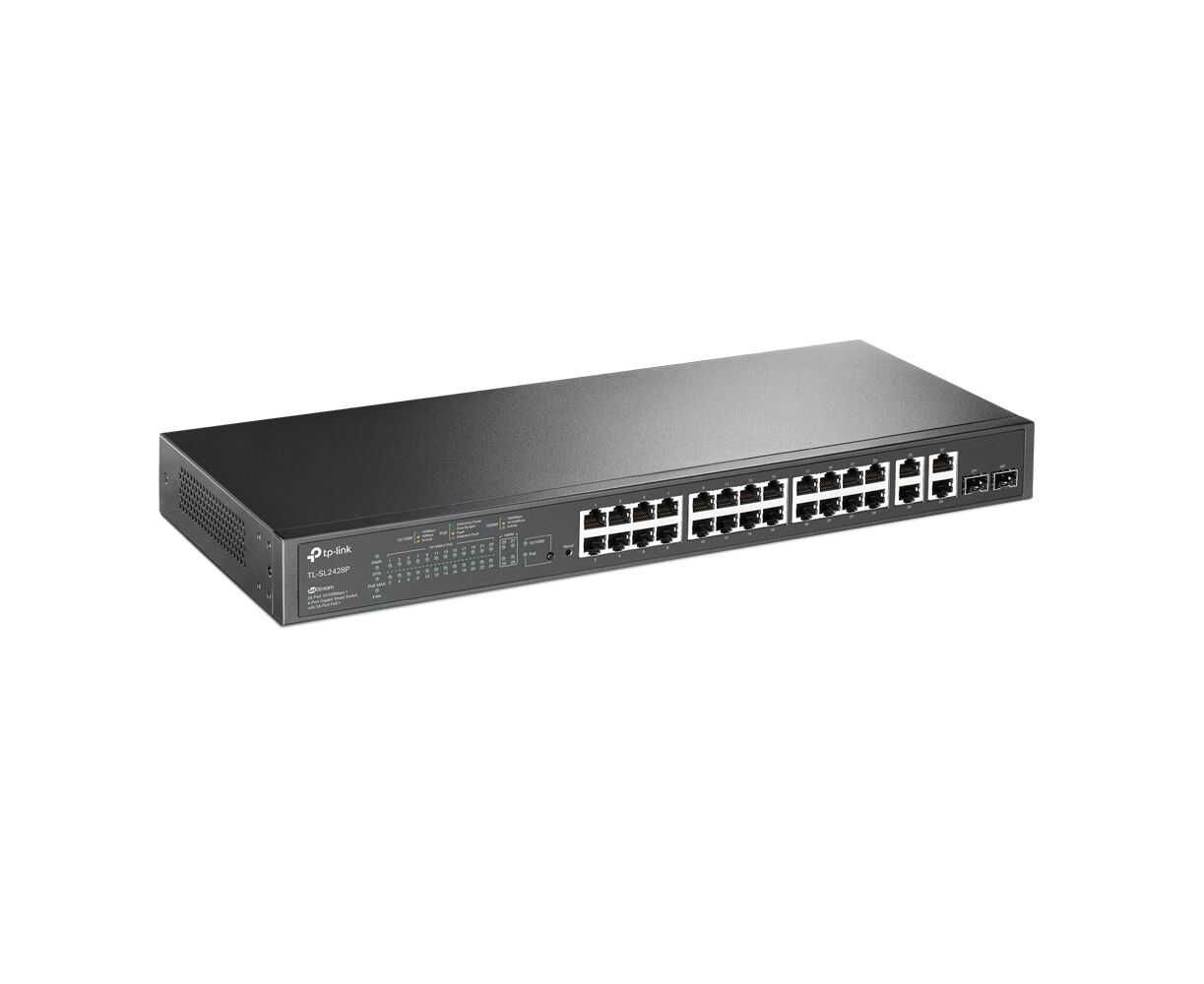 TP-Link TL-SL2428P — 24-портовый Fast Ethernet PoE+
