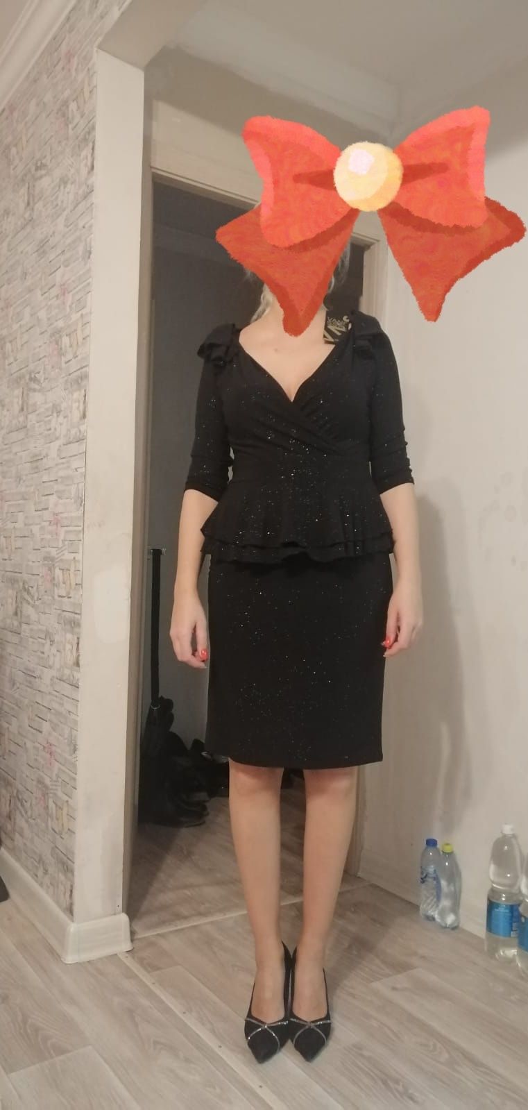 Вечернее  чёрное платье