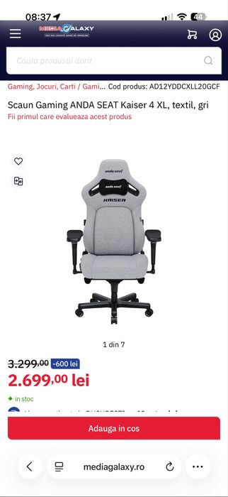 Scaun Gaming Birou Premium Anda Seat Kaiser 4XL Nou Nout