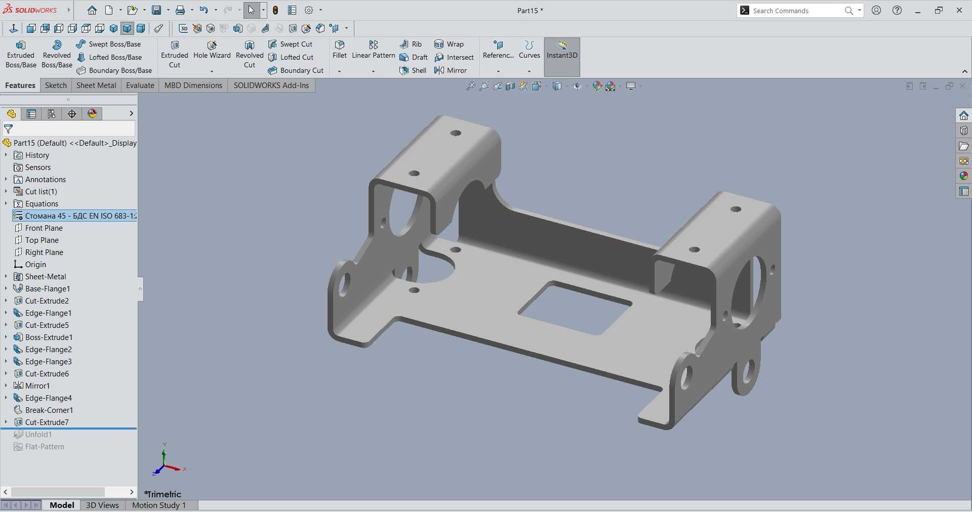 Изработвам чертежи и 3D модели на Solidworks