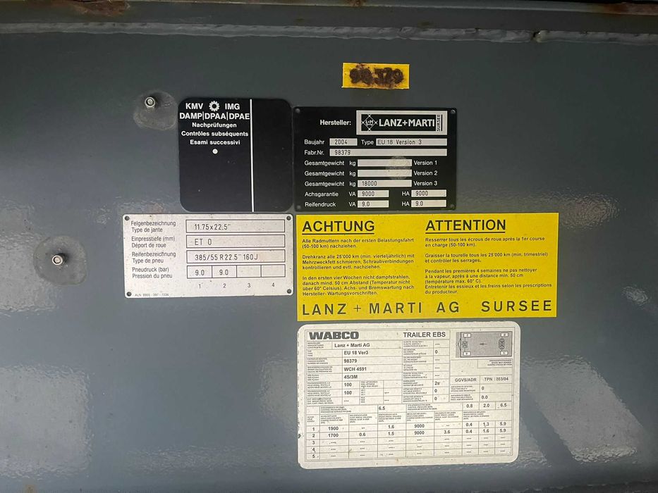 Semiremorcă Lanz+Marti