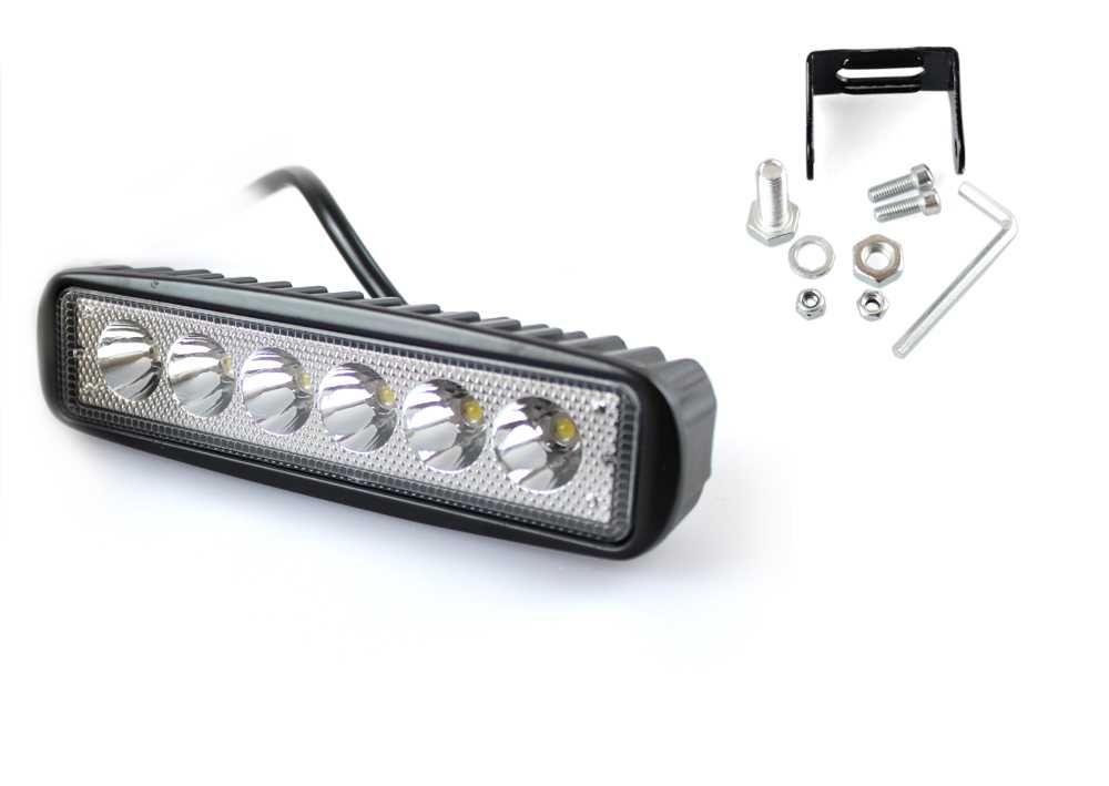 6 LED 18 W халоген фар работна лампа 12-24V за Ролбар Джип АТВ Мотор