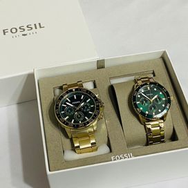 Комплект мъжки и дамски часовник Fossil