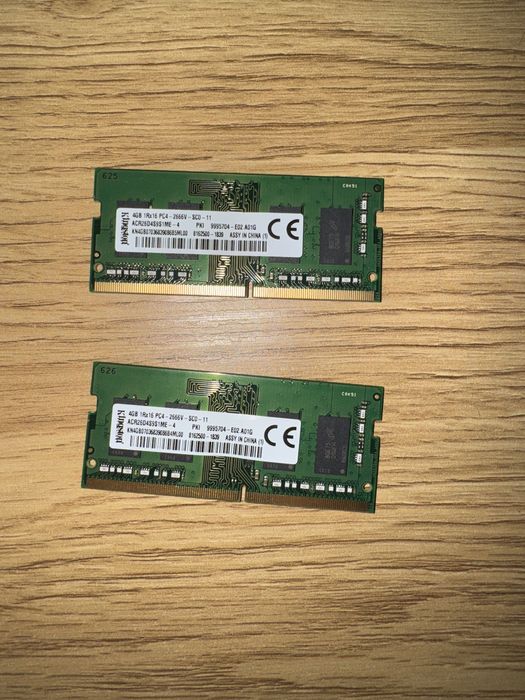 RAM DDR4 PC4 - 2666v 2x4GB laptop 8GB