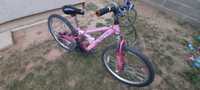 Vînd bicicleta copii roz roti 24