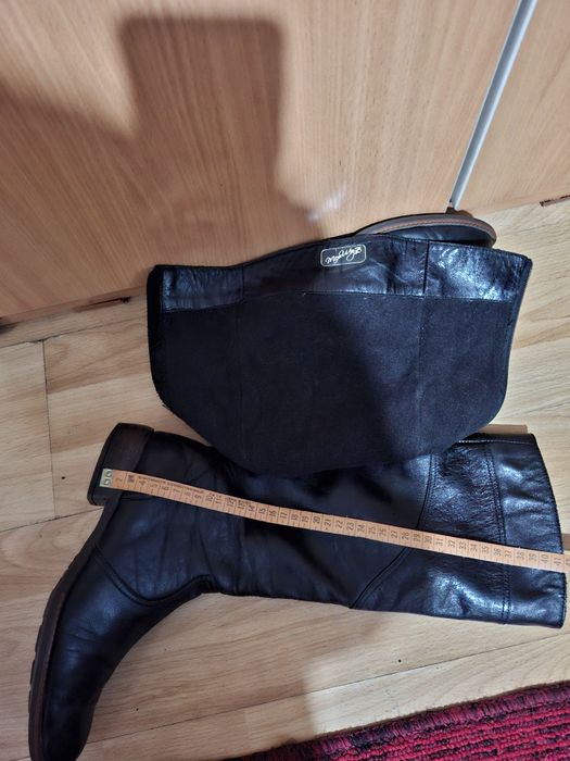 Сапоги осенние кожаные разм.40