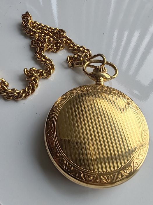 Ceas de buzunar Tissot Savonnette Mecanic Placat cu aur 50 mm