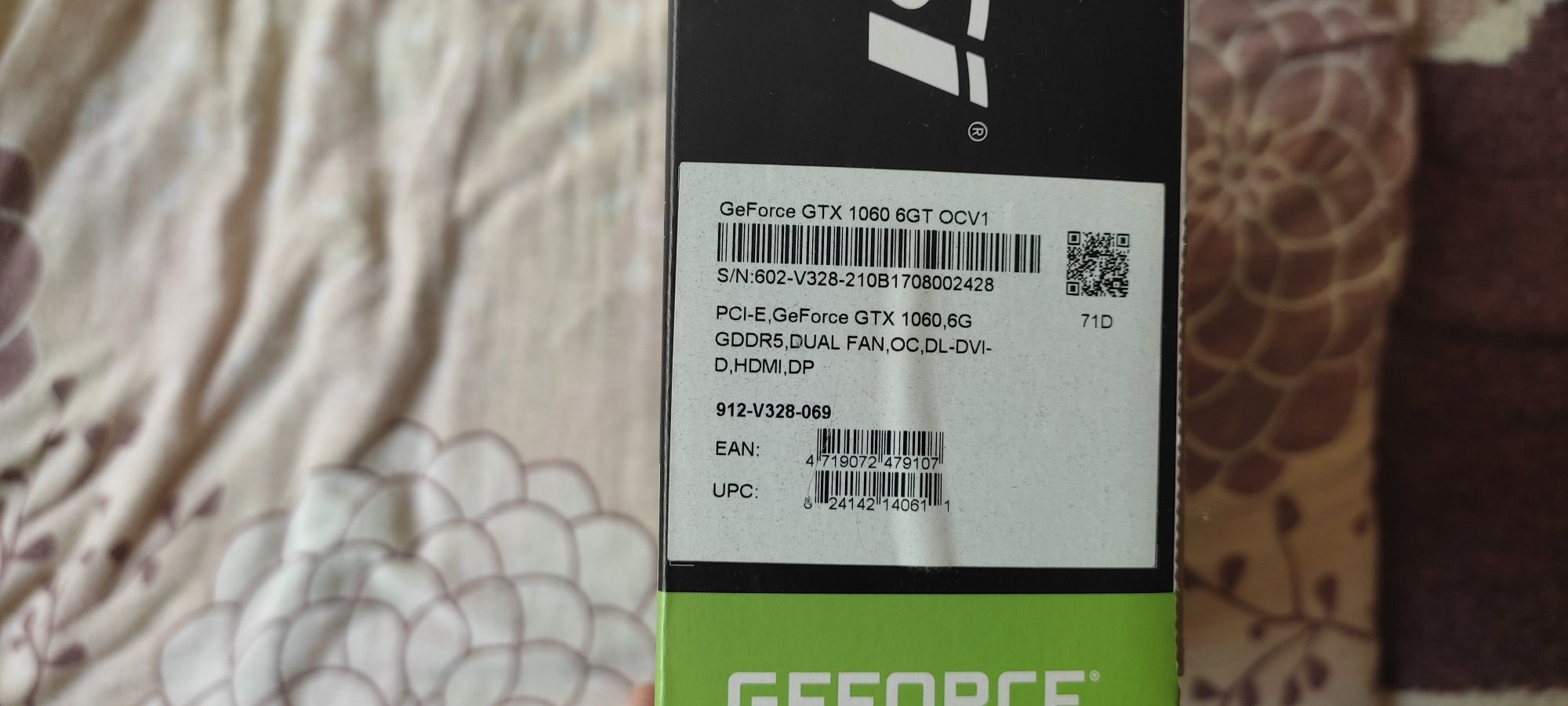 MSI GeForce GTX 1060 6GB OCV1