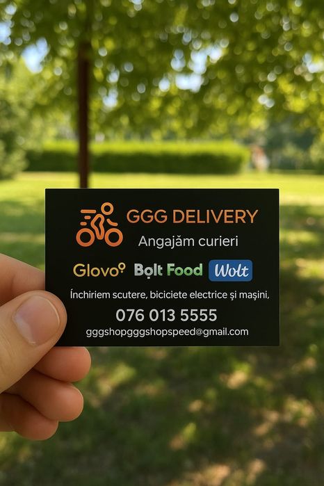 Angajăm curieri Glovo/Wolt/Bolt – începere imediată - Bucuresti