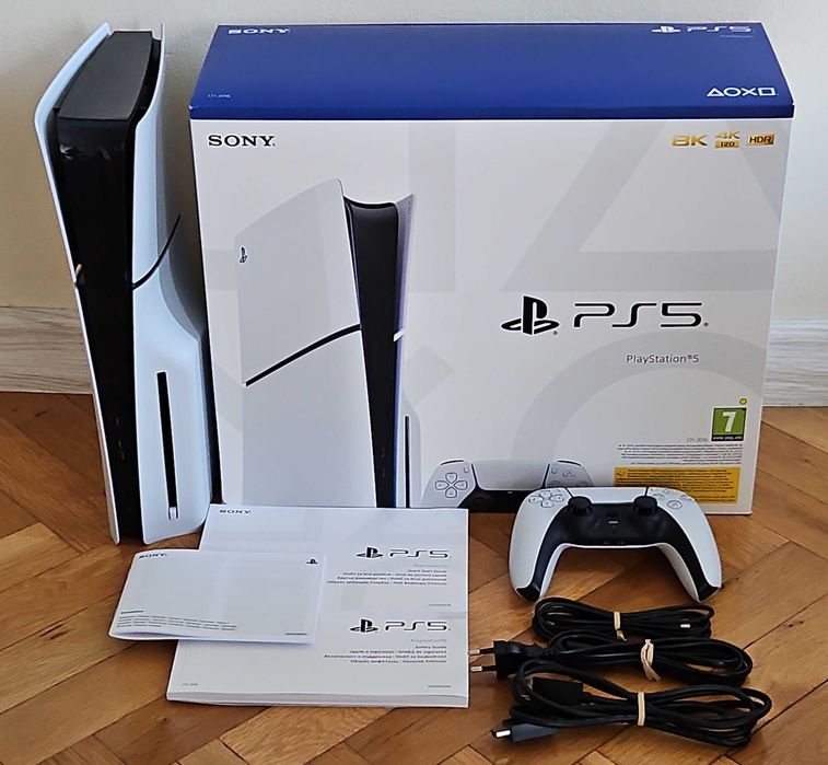 НОВ! Playstation 5 SLIM DISC EDITION Плейстейшън слим конзола PS5 диск