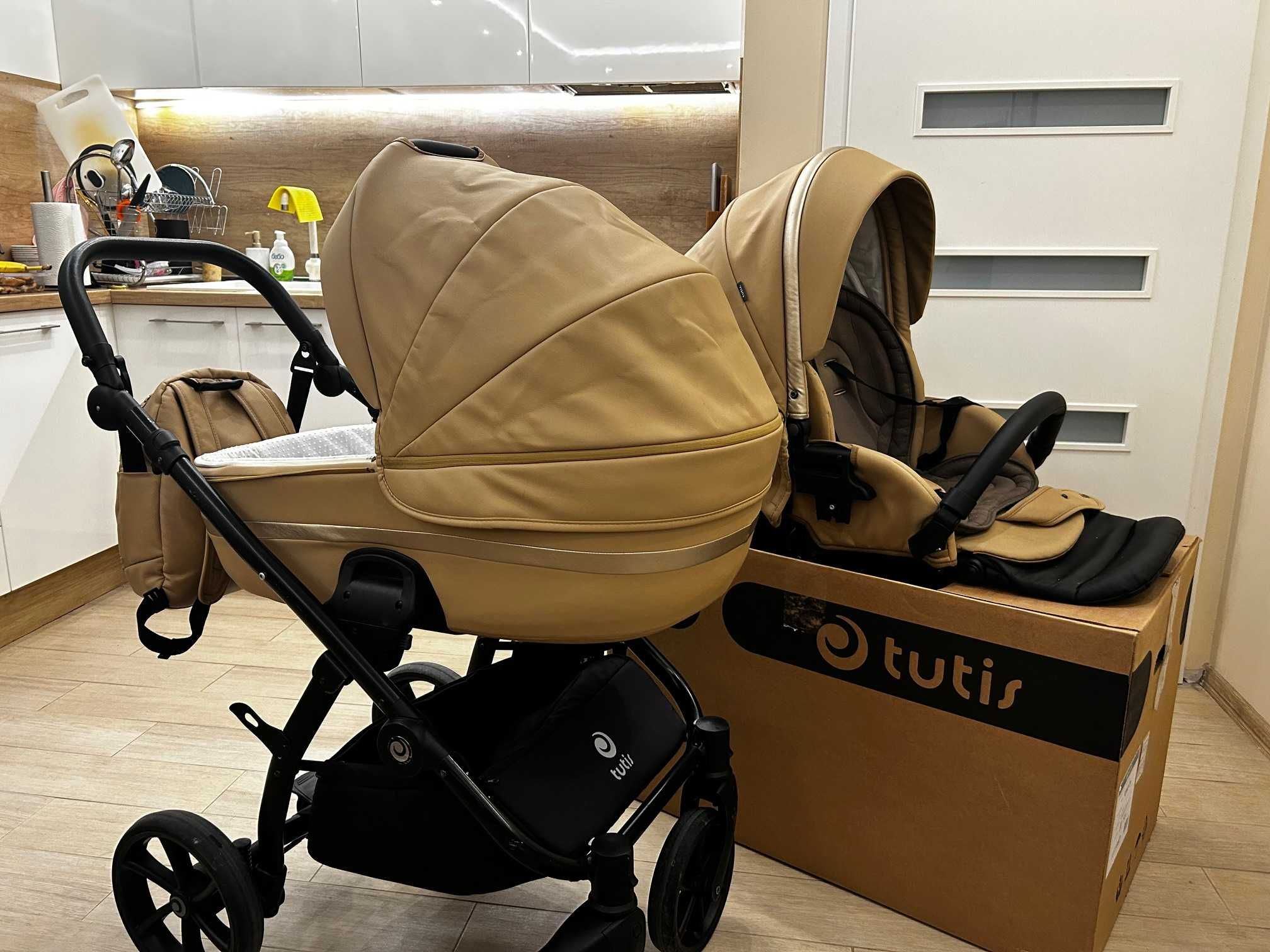 Бебешка количка Tutis Uno 3+ Еко кожа, 2 в 1