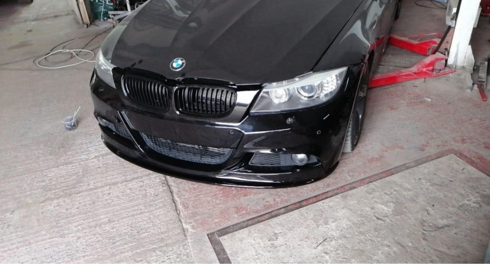 Prelungire lip spoiler bara fata BMW Seria 3 E90 E91 Facelift LCI