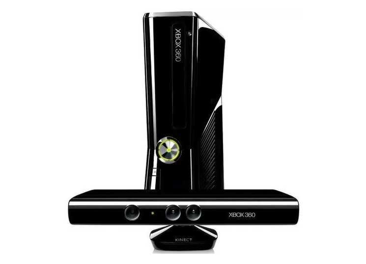 Приставка Xbox 360 Slim 250Gb+Сенсор Kinect+2 джойст+5 игр+HDMI кабель