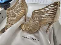 Златни сандали на ток Cosmoparis