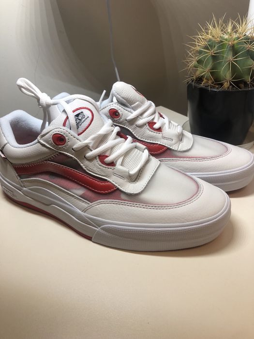 VANS PopCush естествена кожа, скейтърски обувки