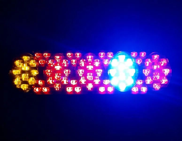 комплект диодни led лед стопове 12v - 410mm x 130mm x 60mm - ...
