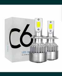 Set bec LED auto H1,H3,H4,H7,H8, H9,H11, HB3, HB4