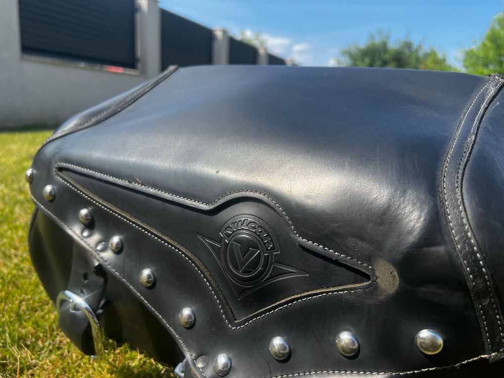 Coburi originale din piele Kawasaki Vulcan VN900 - genti laterale
