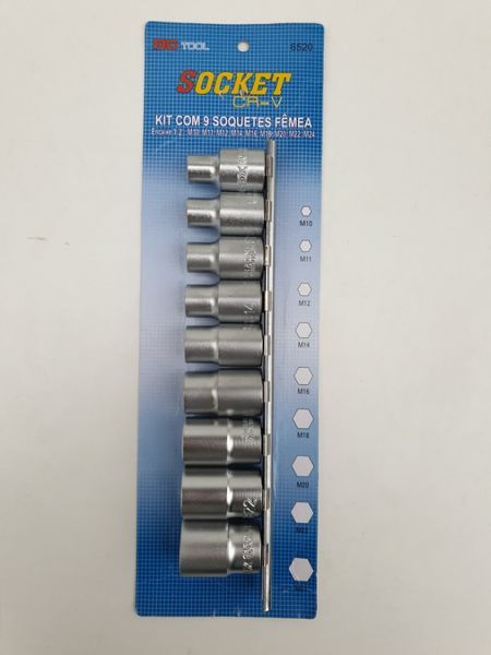 Set / Trusa tubulare E Torx E10 - E24 1/2" 9 piese