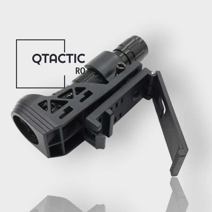 Port / toc tactic pentru lanterna, rotire 360°, blocare rapidă